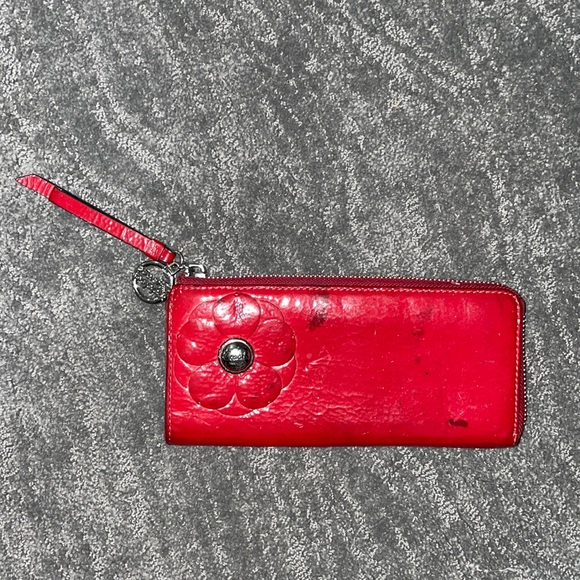 ❤️ Red coach wallet - Picture 1 of 4